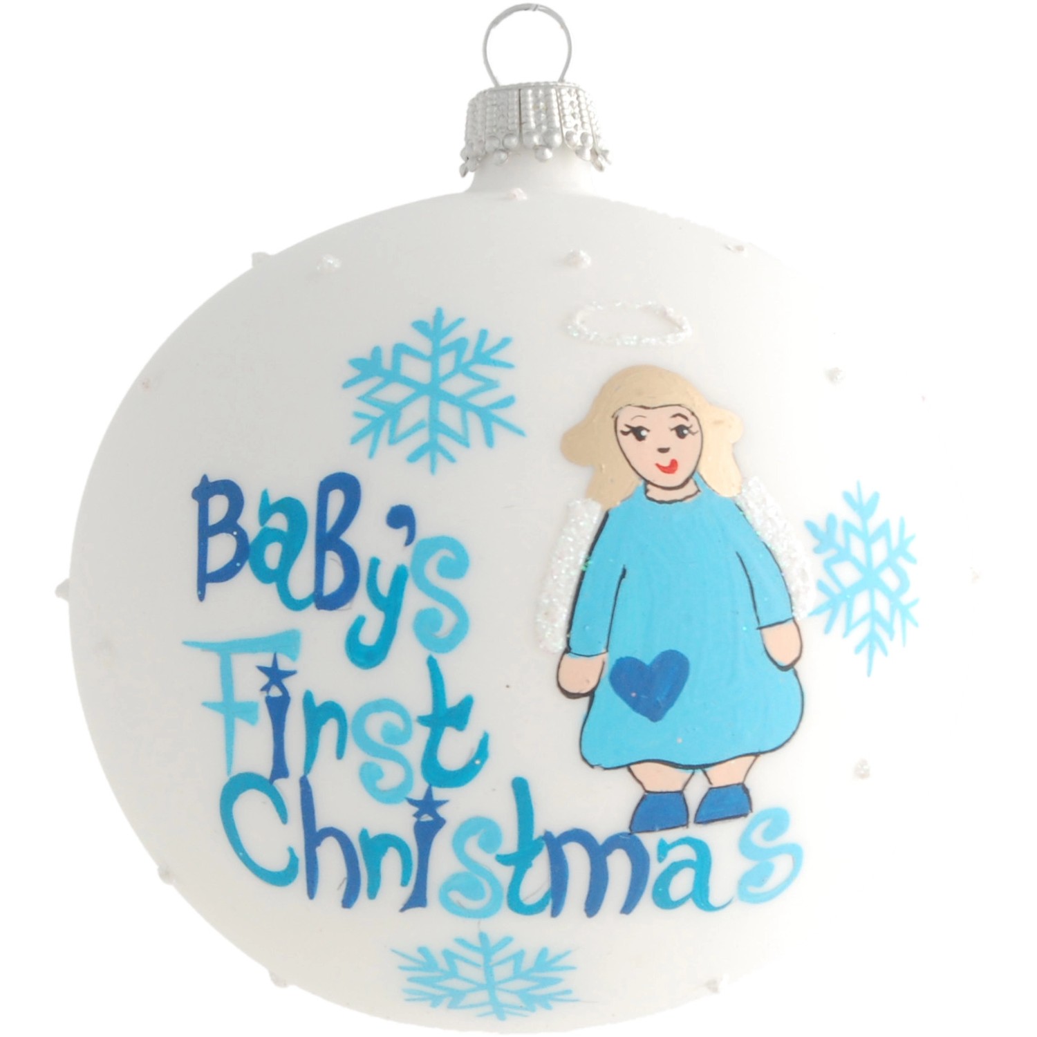 Krebs Glas Lauscha Baby-Weihnachtskugel Junge 1-tlg. 8cm Krebs Glas Lauscha Baby-Weihnachtskugel Junge 1-tlg. 8cm von Krebs Glas Lauscha