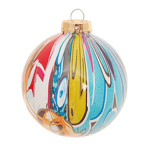 Krebs Glas Lauscha - Christbaumschmuck/Weihnachtsbaumanhänger aus Glas - Spezial-Kugel Street Art - Farbe: Multicolor - Größe: 8 cm Krebs Glas Lauscha - Christbaumschmuck/Weihnachtsbaumanhänger aus Glas - Spezial-Kugel Street Art - Farbe: Multicolor - Größe: 8 cm von Krebs Glas Lauscha
