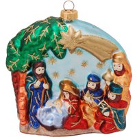 Krebs Glas Lauscha Christbaumschmuck "CBK01119, Weihnachtsdeko, Christbaumschmuck", (1 tlg.), Grippe aus Glas von Krebs Glas Lauscha