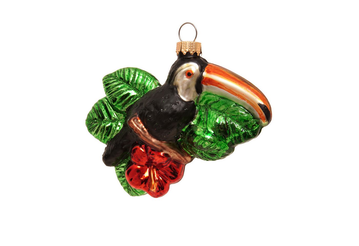 Krebs Glas Lauscha Christbaumschmuck Glasfigur - Tukan - ganzjährige Deko - ca. 9 cm, für besonderen, tropischen Flair - für Tisch, Schrank und Baum Krebs Glas Lauscha Christbaumschmuck Glasfigur - Tukan - ganzjährige Deko - ca. 9 cm, für besonderen, tropischen Flair - für Tisch, Schrank und Baum von Krebs Glas Lauscha