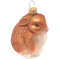 Krebs Glas Lauscha Christbaumschmuck "Hase, Braun, 9cm", (1 tlg.), Christbaumschmuck aus Glas, mundgeblasen, handgefertigt, Tierfigur von Krebs Glas Lauscha