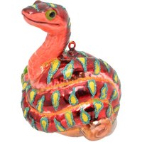 Krebs Glas Lauscha Christbaumschmuck "Schlange, Orange, 9cm" Christbaumschmuck aus Glas, mundgeblasen, handgefertigt, Tierfigur Krebs Glas Lauscha Christbaumschmuck "Schlange, Orange, 9cm" Christbaumschmuck aus Glas, mundgeblasen, handgefertigt, Tierfigur von Krebs Glas Lauscha