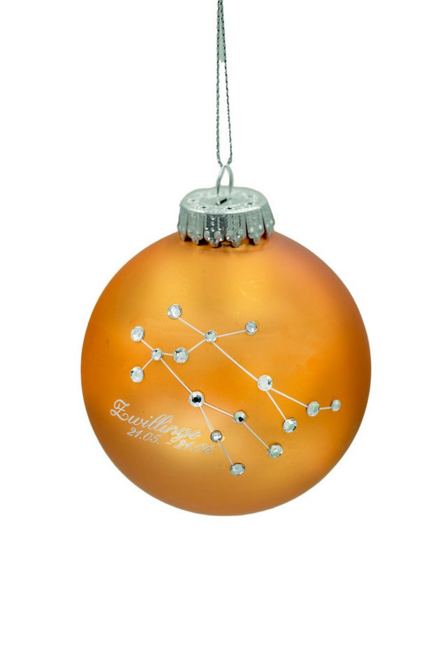 Krebs Glas Lauscha Christbaumschmuck Sternzeichenkugel - Zwillinge - ca. 8cm - aus Glas gefertigt, für astrologische Eleganz in jedem Raum - Ideal für besondere Menschen Krebs Glas Lauscha Christbaumschmuck Sternzeichenkugel - Zwillinge - ca. 8cm - aus Glas gefertigt, für astrologische Eleganz in jedem Raum - Ideal für besondere Menschen von Krebs Glas Lauscha