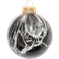 Krebs Glas Lauscha Weihnachtsbaumkugel "Spezial-Glaskugel, Marmoroptik, Ø ca. 8 cm", (1 St.), Weihnachtsdeko, Christbaumschmuck, Christbaumkugeln aus Glas von Krebs Glas Lauscha