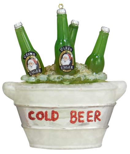 Krebs Glas Lauscha - Weihnachtsdekoration/Christbaumschmuck aus Glas - Bierkühler - Größe: ca. 9 cm von Krebs Glas Lauscha