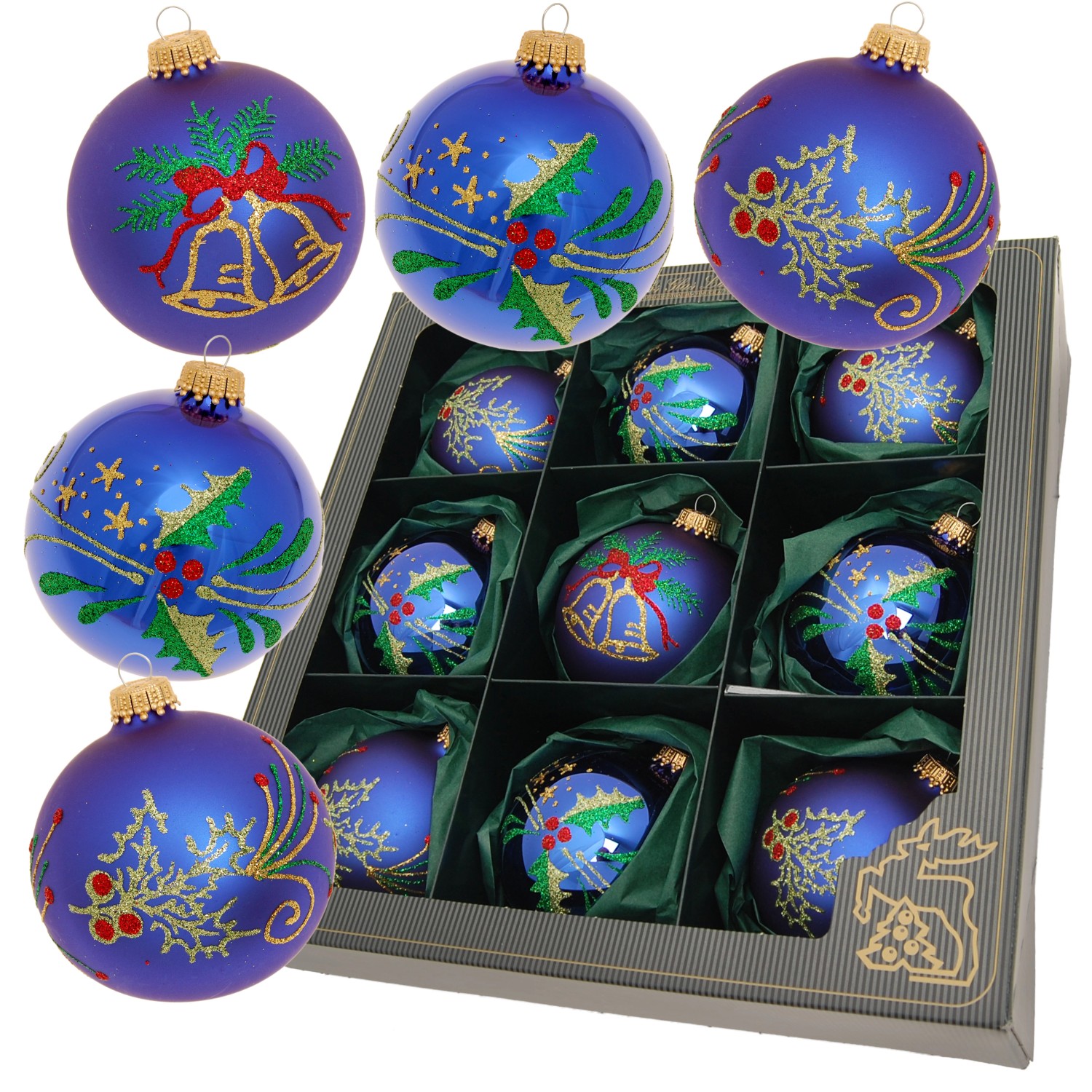 Krebs Glas Lauscha Weihnachtskugeln Weihnachtsnacht 9-tlg. 8cm Krebs Glas Lauscha Weihnachtskugeln Weihnachtsnacht 9-tlg. 8cm von Krebs Glas Lauscha
