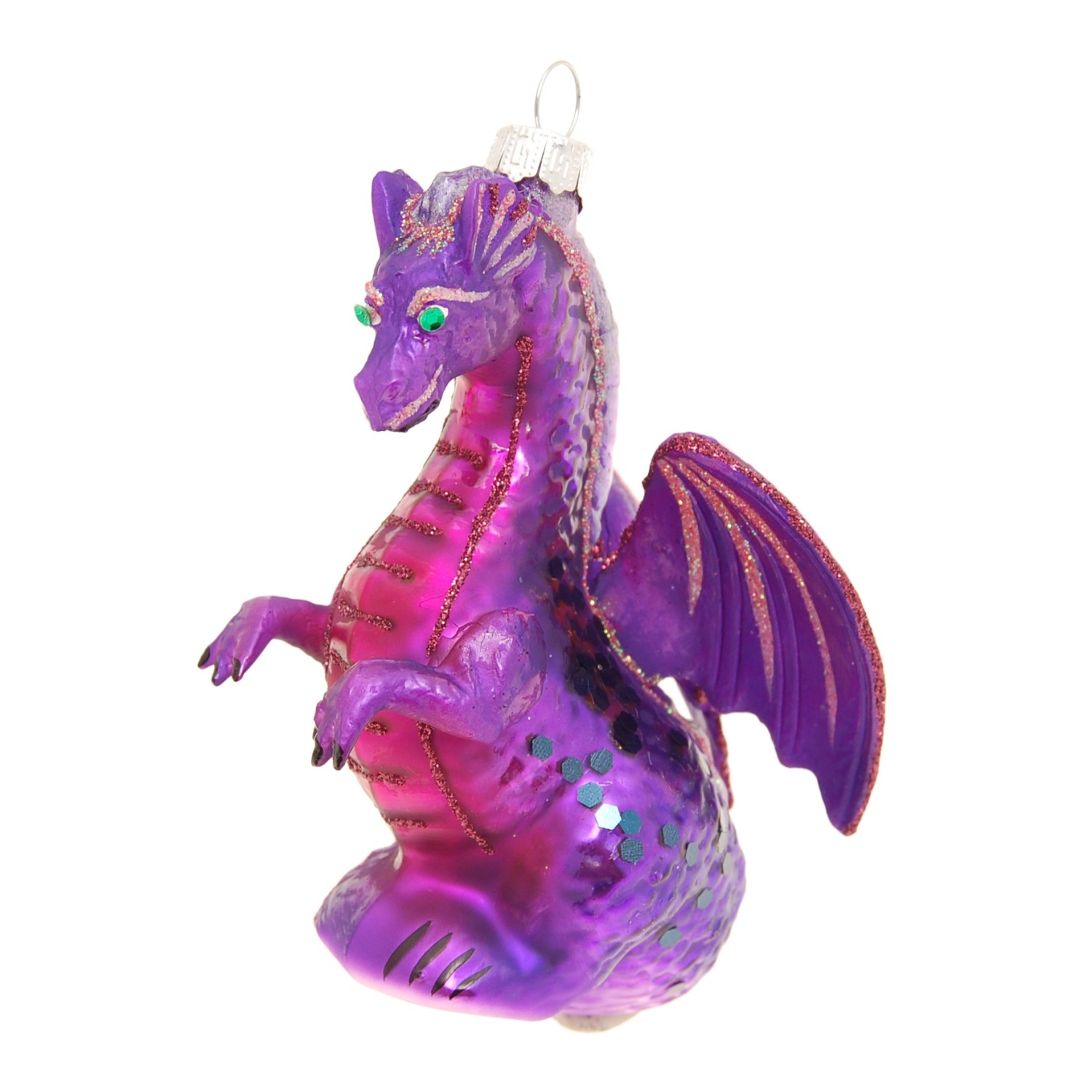 Krebs Glas Lauscha Weihnachtsornament Drache Lila 1-tlg. 8cm Krebs Glas Lauscha Weihnachtsornament Drache Lila 1-tlg. 8cm von Krebs Glas Lauscha