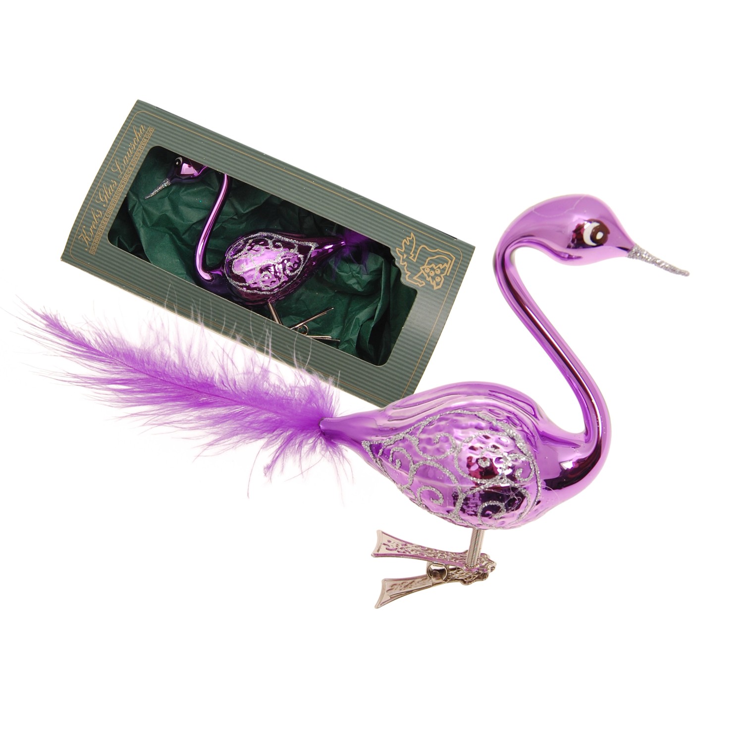 Krebs Glas Lauscha Weihnachtsornament Lila Schwan 1-tlg. 5cm Krebs Glas Lauscha Weihnachtsornament Lila Schwan 1-tlg. 5cm von Krebs Glas Lauscha