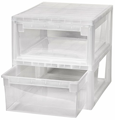 2 Stück Schubladenboxen mit Nutzvolumen 12 Liter pro Box. Passend für z.B. Socken, Shirts, Papier, etc. Maße pro Box: 29,6 x 39 x 16 cm von Kreher