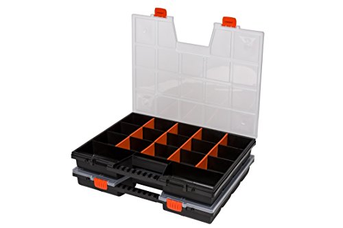 2 Stück XXL Organizer mit variablen Einteilern und max. 17 Fächern pro Organizer. Maße ca. 49 x 39 x 6,5 cm von Kreher