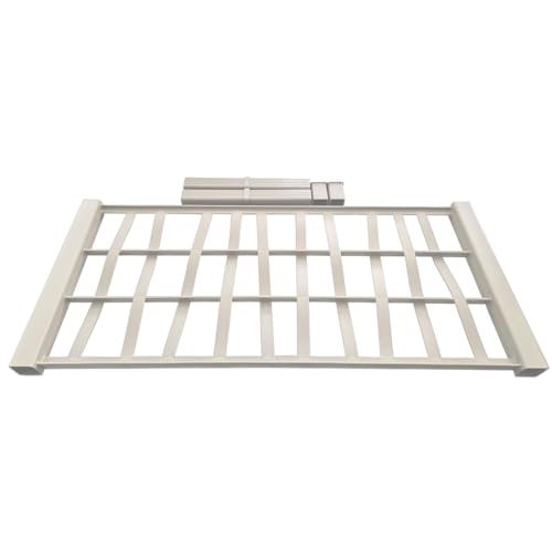 2 x Kreher® XL Rankgitter, Spalier mit Pflanzkasten aus robustem Kunststoff. In verschiedenen Größen und Farben. Top für Garten, Terrasse und Balkon! (Breite Spalierrückwand in Beige) von Kreher