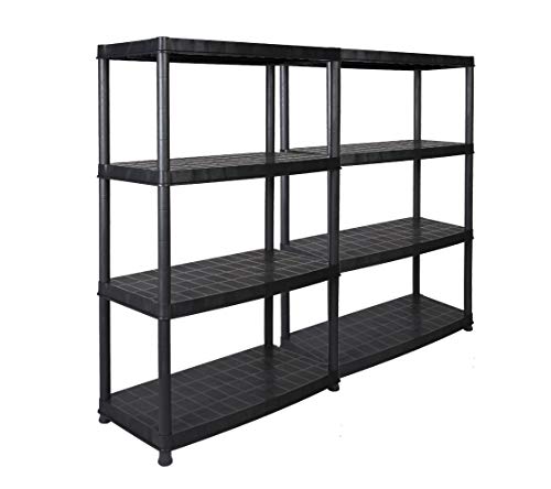 Kreher 2 x XL Schwerlastregal zum Schnäppchenpreis! 92,5 x 45,8 x 141 cm mit 4 Böden und 280 kg Gesamtbelastung! TÜV Rheinland von Kreher