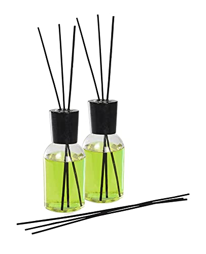 2er Raumdürft Set | Diffuser Duftset | Raumparfüm mit Duftstäbchen - 200 ml pro Flasche - langanhaltend Raumduft (Sweet Lemongrass) von Kreher