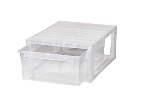 KREHER Schubladenbox mit 12 Liter Nutzvolumen in Größe Medium (M) .Passend für z.B. Socken, Krawatten, u.v.m. Kombinierbar mit anderen Boxen zu einem Boxensystem! SUPER von Kreher