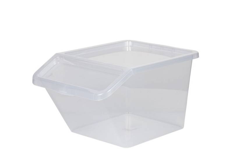 Kreher Aufbewahrungsbox Sortierbox aus Kunststoff in Transparent 40 Liter (1 St) von Kreher