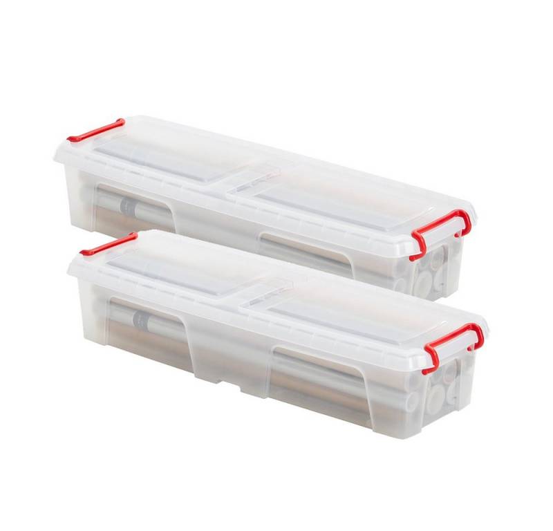Kreher Aufbewahrungsbox Weihnachtlicher Geschenkpapierbox 20 Liter (2 St) von Kreher