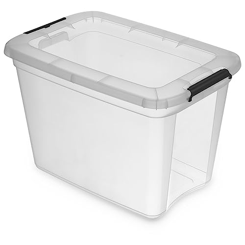 Kreher Aufbewahrungsboxen Robust Store mit Deckel in Transparenter Ausführung. In verschiedenen Größen (wählbar). Aus robustem Kunststoff. (55 L) von Kreher
