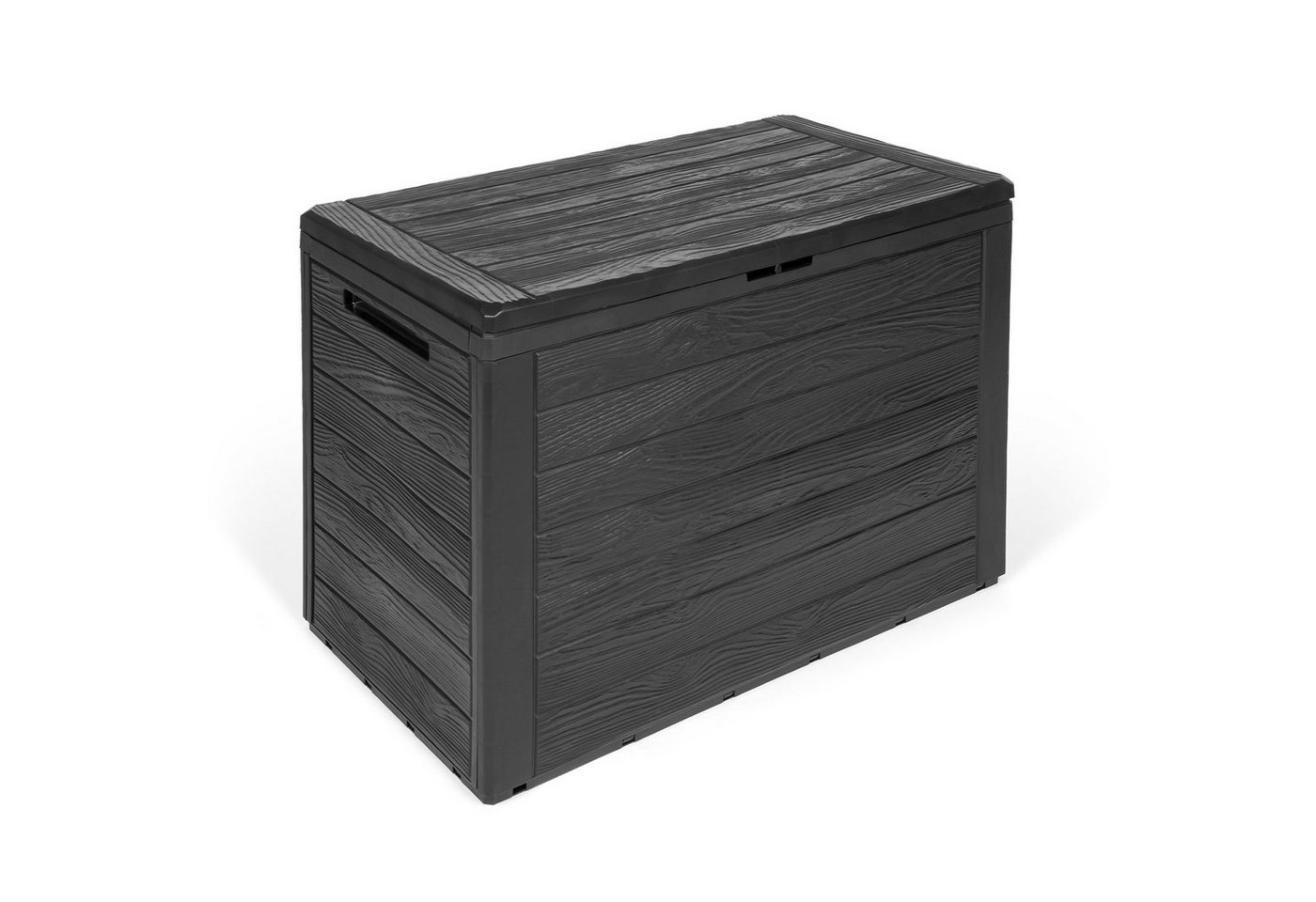 Kreher Kissenbox Kissenbox Woodebox" in Holz Optik in Anthrazit (Volumen wählbar)" von Kreher