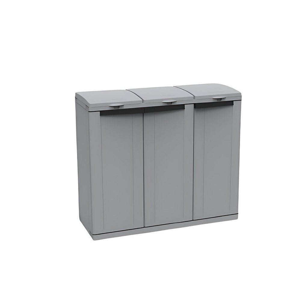 Kreher Mülltonnenbox EcoCab3 - XL Kunststoffschrank mit Müllsackhalter und 3 Klappdeckeln Kreher Mülltonnenbox EcoCab3 - XL Kunststoffschrank mit Müllsackhalter und 3 Klappdeckeln von Kreher
