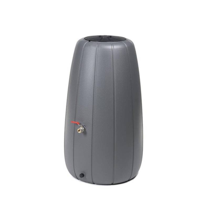 Kreher Regentonne "Gaja" mit 200 Liter Volumen in Grau, 200 l von Kreher