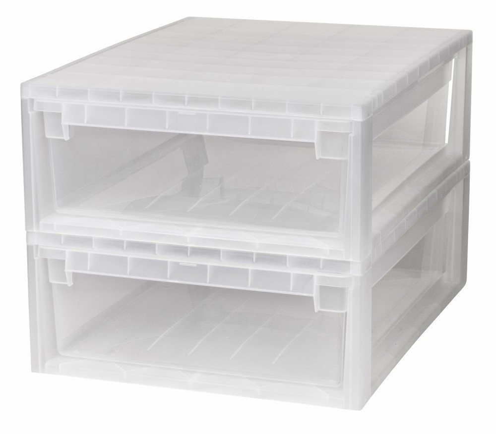 Kreher Schubladenbox Set: 2 x Schubladenbox 52 Größe XL, 22 Liter - extra tief und halbhoch Kreher Schubladenbox Set: 2 x Schubladenbox 52 Größe XL, 22 Liter - extra tief und halbhoch von Kreher