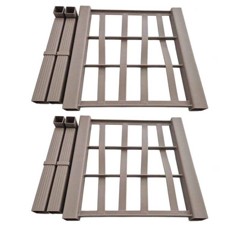 Kreher Spalier 2er Rückwand + Verbinder für Spalier 'Ethica' (Größe/Farbe wählbar) von Kreher