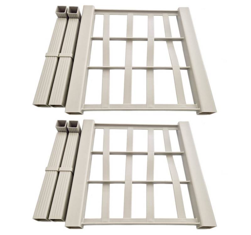 Kreher Spalier 2er Rückwand + Verbinder für Spalier 'Ethica' (Größe/Farbe wählbar) von Kreher