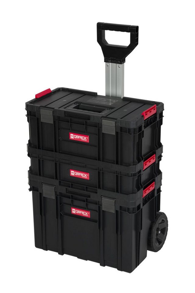 Kreher Werkstattwagen Q-Brick mobiler Alleskönner in verschiedenen Ausführungen (wählbar), Set 3, Robust, Bruchsicher, Rollbar, Erweiterbar, Einfache Bedienung von Kreher