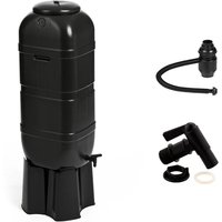 Regensammler Wassertonne 100 Liter in Schwarz von Kreher