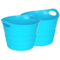 Set: 2 x Kreher Multifunktionskorb "Honey" 42 Liter (Blau) von Kreher