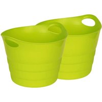 Set: 2 x Kreher Multifunktionskorb "Honey" 42 Liter (Grün) von Kreher