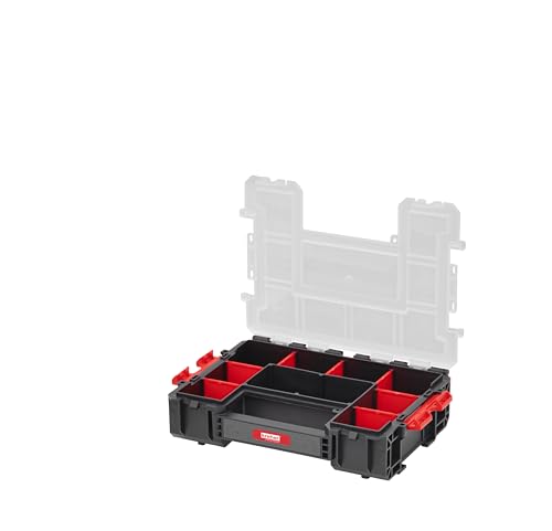 Sortimentskasten Organizer mit variablen Einteilern und seitliche Verriegelung von Kreher, Maße 30 x 22,4 x 7,4 cm (M) von Kreher