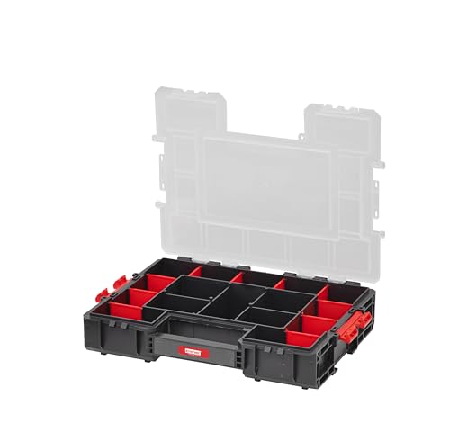 Sortimentskasten Organizer mit variablen Einteilern und seitliche Verriegelung von Kreher, Maße 38 x 29,4 x 7,4 cm (L) von Kreher