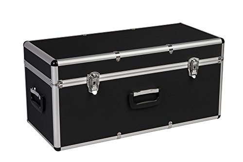 Transportkoffer mit Aluminiumrahmen und schwarzem ABS Korpus - ölbeständig und schlagfest - in verschiedenen Größen (mittel) von Kreher