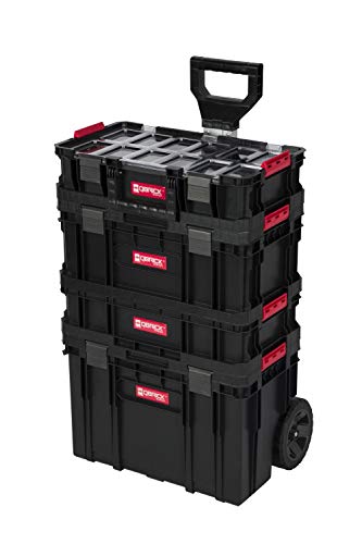 XL Werkzeugtrolley, Werkstattkoffer Set, Werkstattwagen Set ausQ-Brick Serie mit viel Zubehör! B x T x H in cm: 53 x 38 x 98 cm ! Der Mobile Alleskönner - Privat & Gewerbe von Kreher