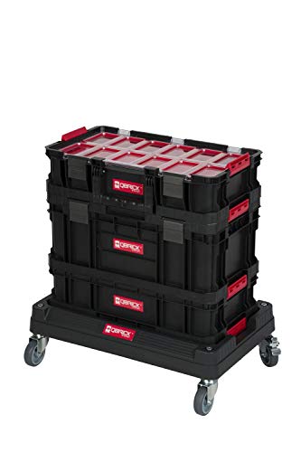 XL Werkzeugtrolley, Werkstattkoffer Set, Werkstattwagen Set ausQ-Brick Serie mit viel Zubehör! B x T x H in cm: 53 x 38 x 98 cm ! Der Mobile Alleskönner - Privat & Gewerbe (Set 2) von Kreher