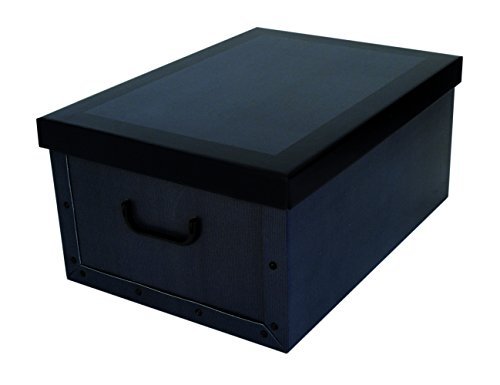 Kreher XXL Dekokarton, Aufbewahrungsbox mit Deckel und Griffen. 45 Liter Volumen. Verschiedene Motive (Classic Blue) von Kreher