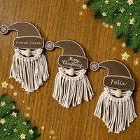 Weihnachtswichtel Makramee Personalisiert Weihnachtszeit Winter Geschenk Name Tischkarte Dekoration Kleinigkeit Kollege Weihnachtswichtel Makramee Personalisiert Weihnachtszeit Winter Geschenk Name Tischkarte Dekoration Kleinigkeit Kollege von KrehertivDesign