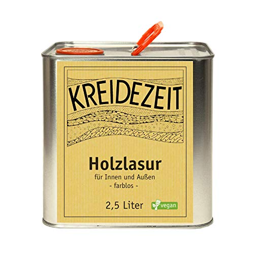 Holzlasur 2,5 l farblos für innen und außen von Kreidezeit