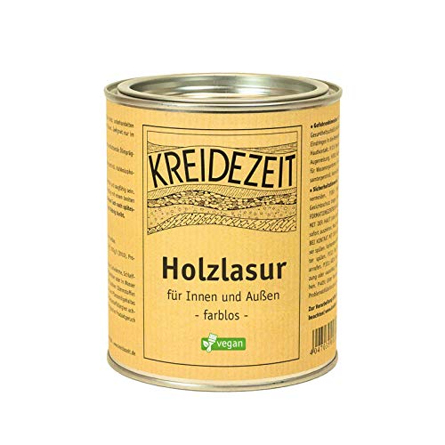 Holzlasur außen -farblos- 0,75 Liter von Kreidezeit