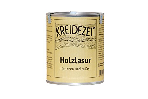 Holzlasur für Innen und außen 0,75 l farbig (Eiche hell) von Kreidezeit