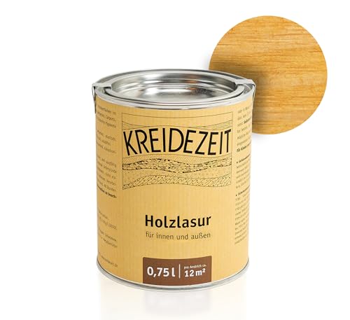 Holzlasur für Innen und außen 0,75 l farbig (Kiefer) von Kreidezeit