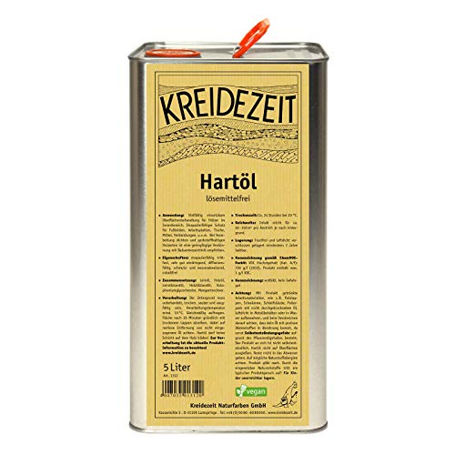 Kreidezeit Hartöl (lösemittelfrei) - 5,00 l von Kreidezeit