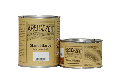 Standölfarbe Vollfett weiß 0,75 l von Kreidezeit