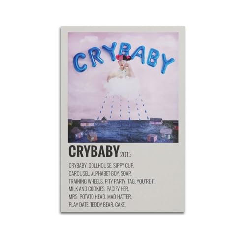 Krem Crybaby Poster, Wandkunst, Leinwand, Geschenk für Freund, Schlafzimmer, Wohnzimmer, Dekoration, modern, ästhetisch, 20 x 30 cm, ungerahmt Krem Crybaby Poster, Wandkunst, Leinwand, Geschenk für Freund, Schlafzimmer, Wohnzimmer, Dekoration, modern, ästhetisch, 20 x 30 cm, ungerahmt von Krem