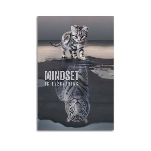Krem Mindset Is Everything Poster, Wandkunst, Leinwand, Geschenk für Freund, Schlafzimmer, Wohnzimmer, Dekoration, modern, ästhetisch, 20 x 30 cm, ungerahmt Krem Mindset Is Everything Poster, Wandkunst, Leinwand, Geschenk für Freund, Schlafzimmer, Wohnzimmer, Dekoration, modern, ästhetisch, 20 x 30 cm, ungerahmt von Krem