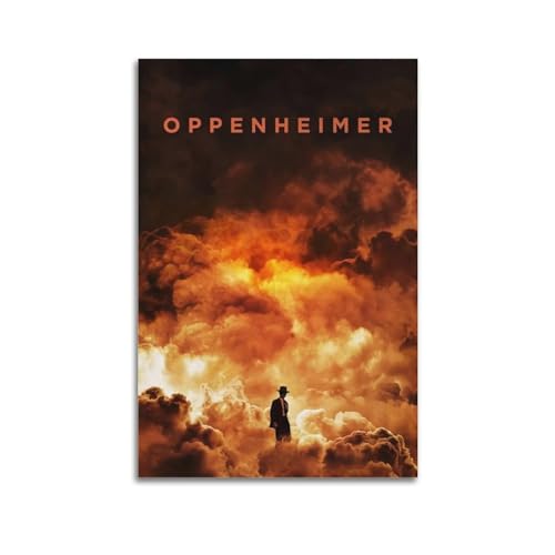 Krem Oppenheimer Poster, Wandkunst, Leinwand, Geschenk für Freund, Schlafzimmer, Wohnzimmer, Dekoration, modern, ästhetisch, 40 x 60 cm, ungerahmt von Krem