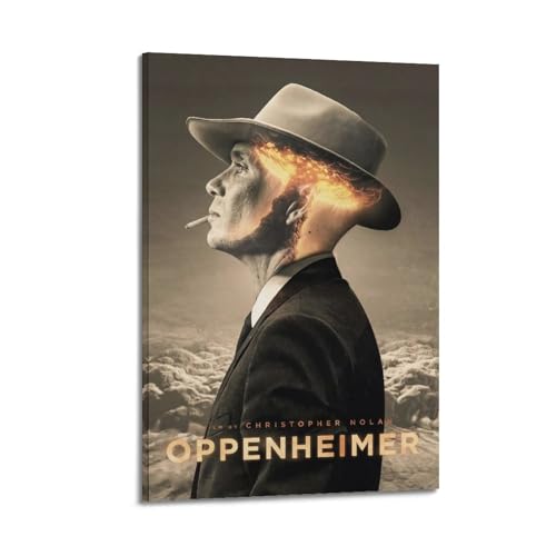 Krem Oppenheimer Poster Wandkunst Leinwand Geschenk für Freund Schlafzimmer Wohnzimmer Dekor Modern Ästhetik 40 x 60 cm Rahmen Stil von Krem