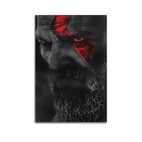 Krem Poster "God of War" auf Leinwand, Geschenk für Freunde, Schlafzimmer, Wohnzimmer, Dekoration, modern, ästhetisch, 40 x 60 cm, ungerahmt Krem Poster "God of War" auf Leinwand, Geschenk für Freunde, Schlafzimmer, Wohnzimmer, Dekoration, modern, ästhetisch, 40 x 60 cm, ungerahmt von Krem