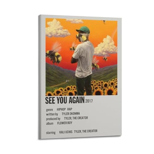 Krem Poster "See You Again" auf Leinwand, Geschenk für Freunde, Schlafzimmer, Wohnzimmer, Dekoration, modern, ästhetisch, 20 x 30 cm, Rahmenstil Krem Poster "See You Again" auf Leinwand, Geschenk für Freunde, Schlafzimmer, Wohnzimmer, Dekoration, modern, ästhetisch, 20 x 30 cm, Rahmenstil von Krem